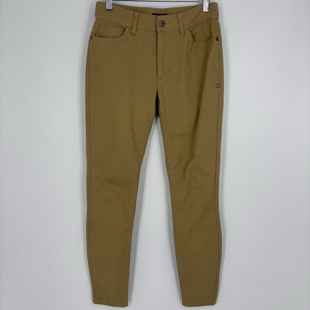 Toad&Co Earthworks 5 Pocket Skinny Pants Womens 4 Khaki Stretch Outdoor Organic